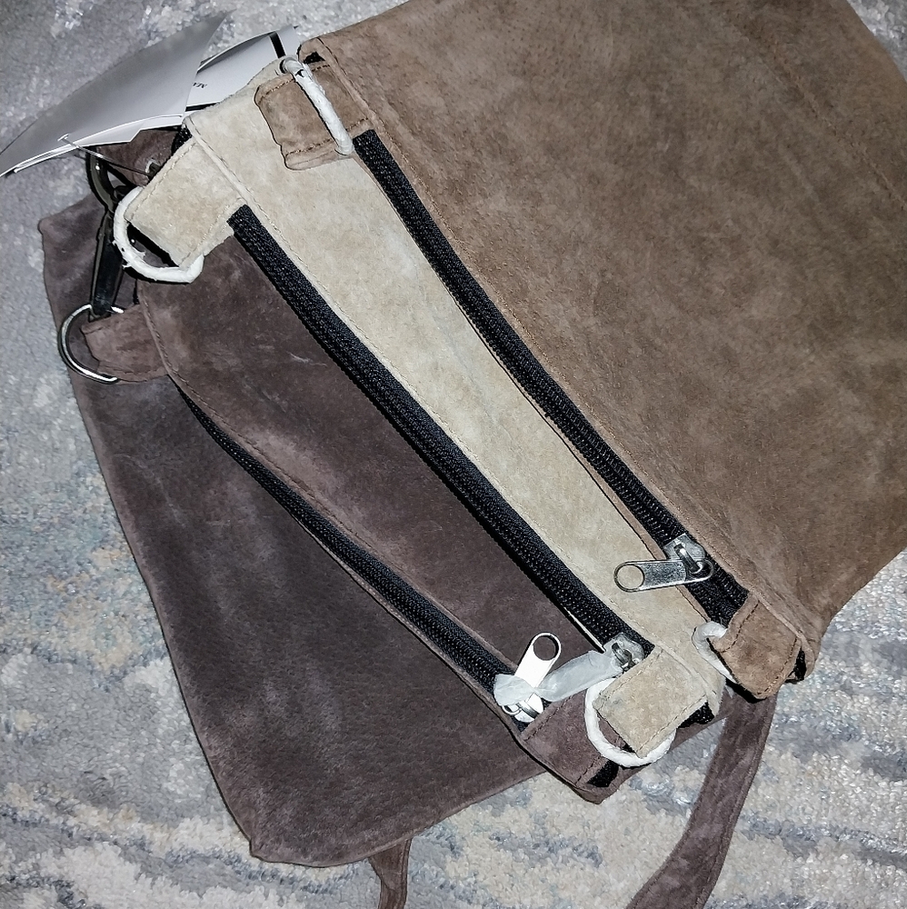 Brown Suede Purse Set - Picture 5 of 8